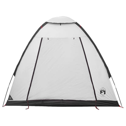 vidaXL Camping Tent 2-Person White Blackout Polyester and Steel