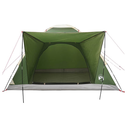 vidaXL Camping Tent with Roof Green 4-Person Polyester and Steel