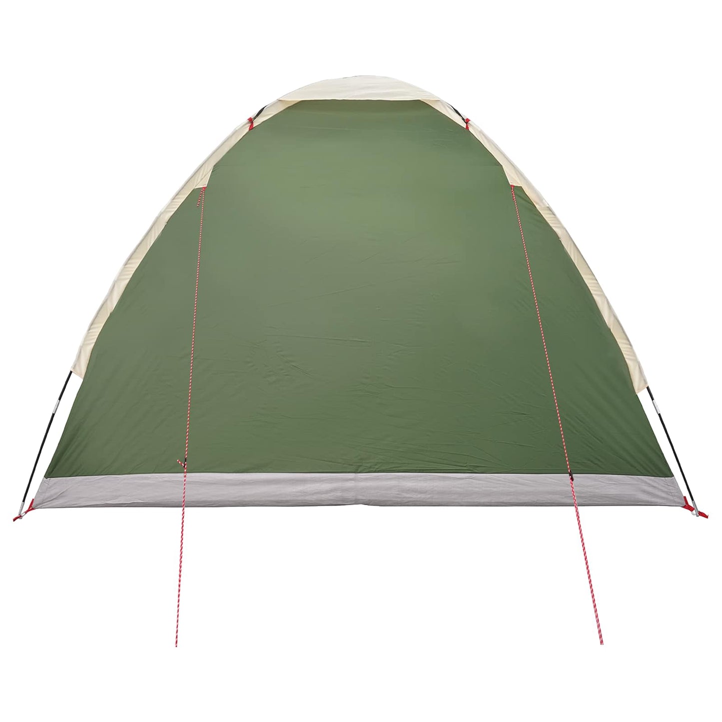 vidaXL Camping Tent with Roof Green 4-Person Polyester and Steel
