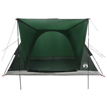 vidaXL Camping Tent 4-Person Army Green Polyester and Steel
