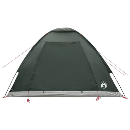 vidaXL Camping Tent 4-Person Army Green Polyester and Steel