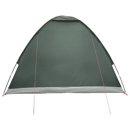 vidaXL Camping Tent 4-Person Army Green Polyester and Steel