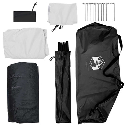 vidaXL Camping Tent with Roof White Blackout 275 x 215 x 125 cm