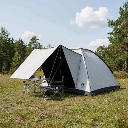 vidaXL Camping Tent with Roof White Blackout 275 x 215 x 125 cm