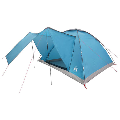 vidaXL Camping Tent with Roof Blue 6-Person Polyester and Steel