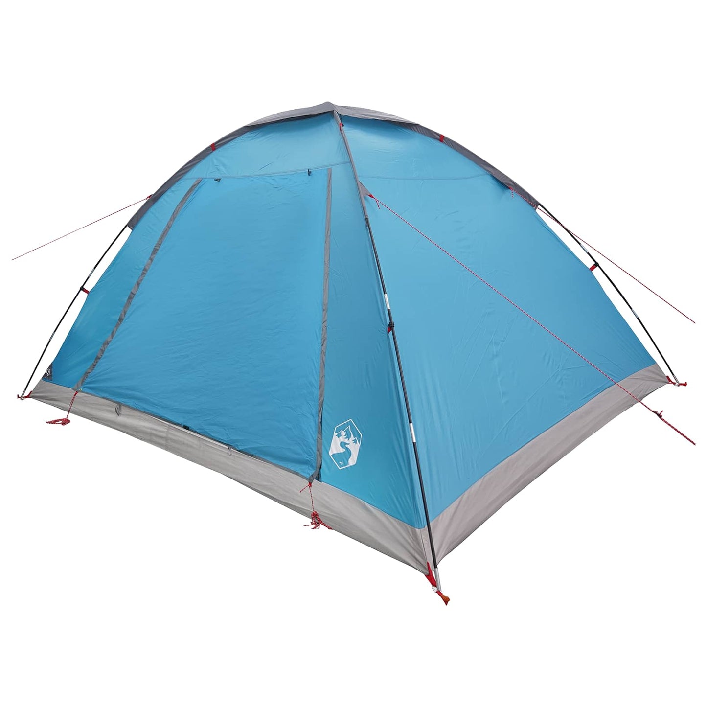 vidaXL Camping Tent with Roof Blue 6-Person Polyester and Steel