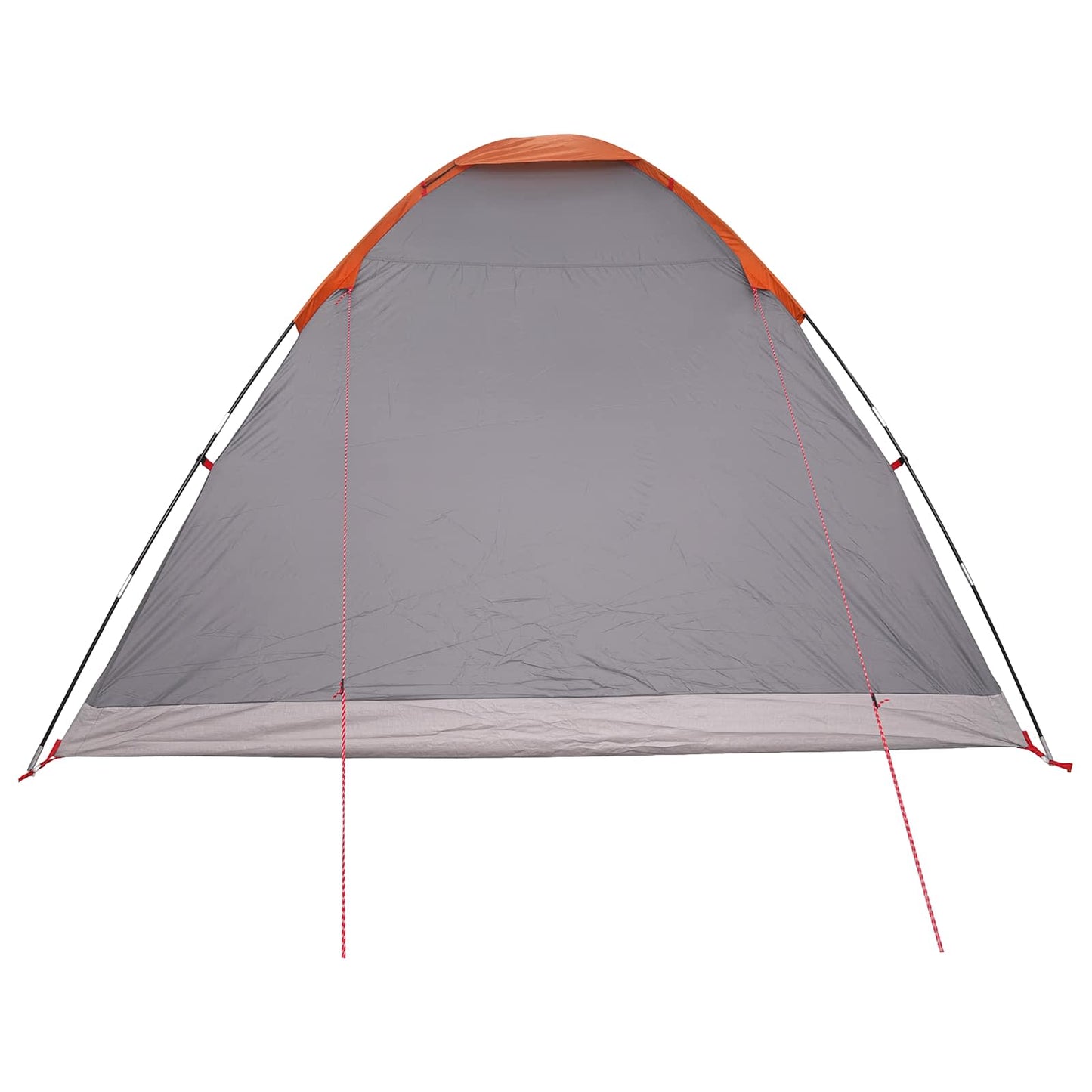 vidaXL Camping Tent Grey and Orange 6-Person Polyester and Steel