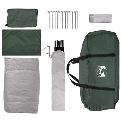 vidaXL Camping Tent Army Green 335 x 275 x 180 cm Polyester and Steel