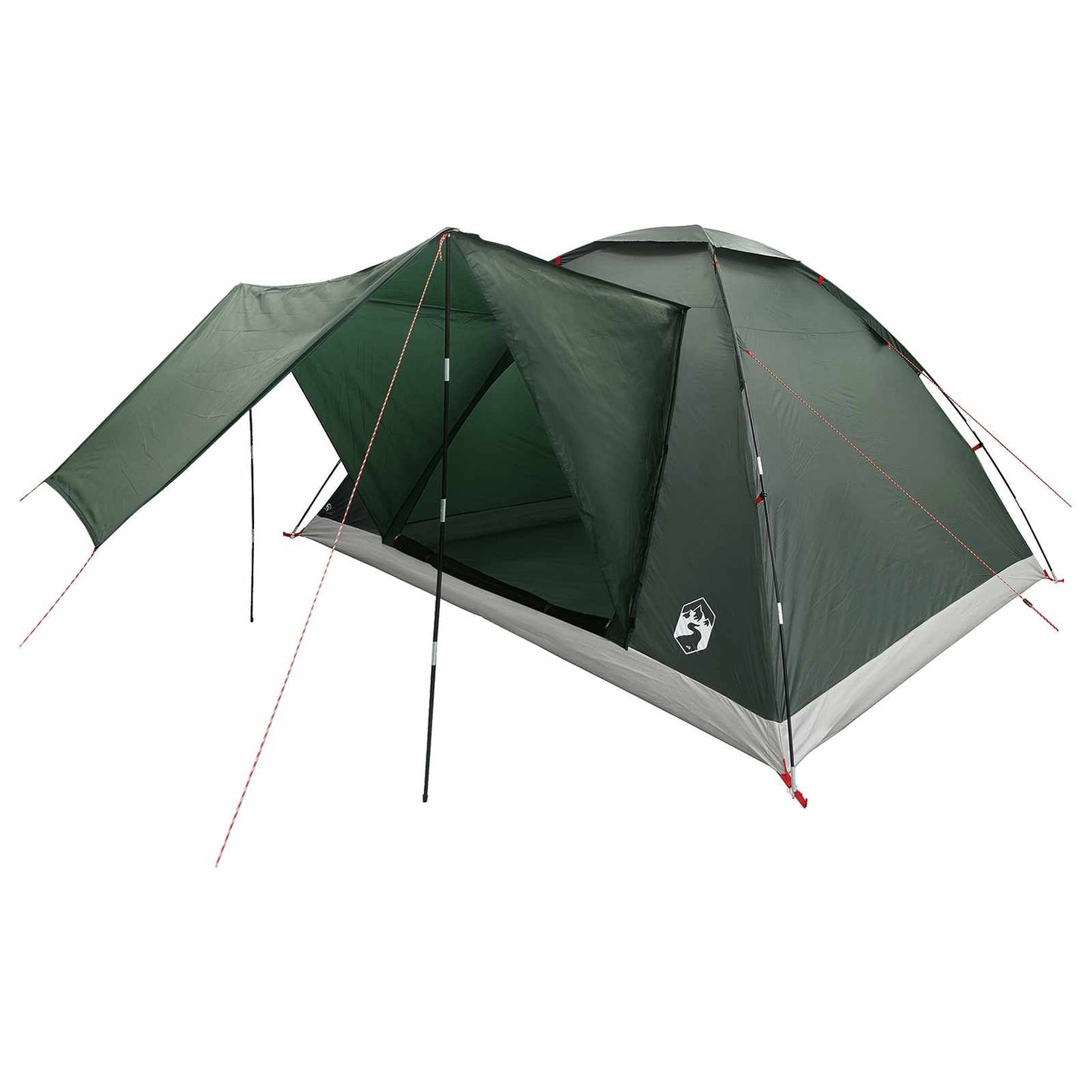 vidaXL Camping Tent Army Green 335 x 275 x 180 cm Polyester and Steel