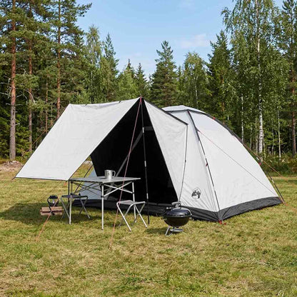 vidaXL Camping Tent with Roof White Blackout 335 x 275 x 180 cm
