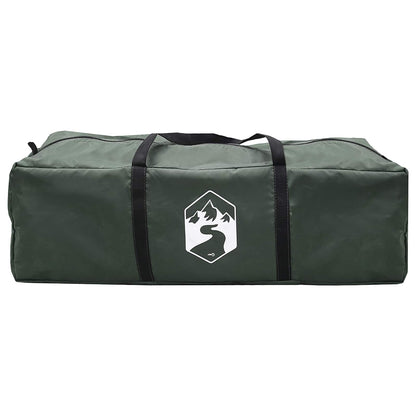 vidaXL Tunnel Tent with Roof Army green 10-Person Polyester and Steel