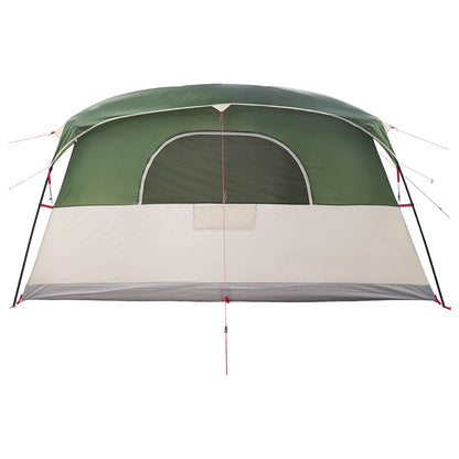 vidaXL Tunnel Tent Green 366 x 244 x 198 cm Polyester and Steel