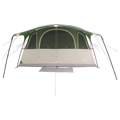 vidaXL Tunnel Tent Green 366 x 244 x 198 cm Polyester and Steel