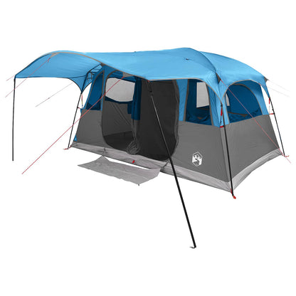 vidaXL Tunnel Tent Blue 366 x 244 x 198 cm Polyester and Steel