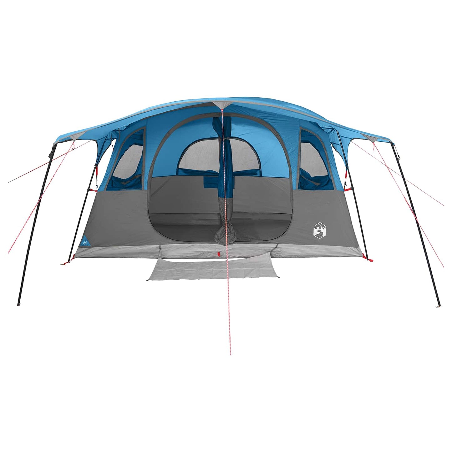 vidaXL Tunnel Tent Blue 366 x 244 x 198 cm Polyester and Steel