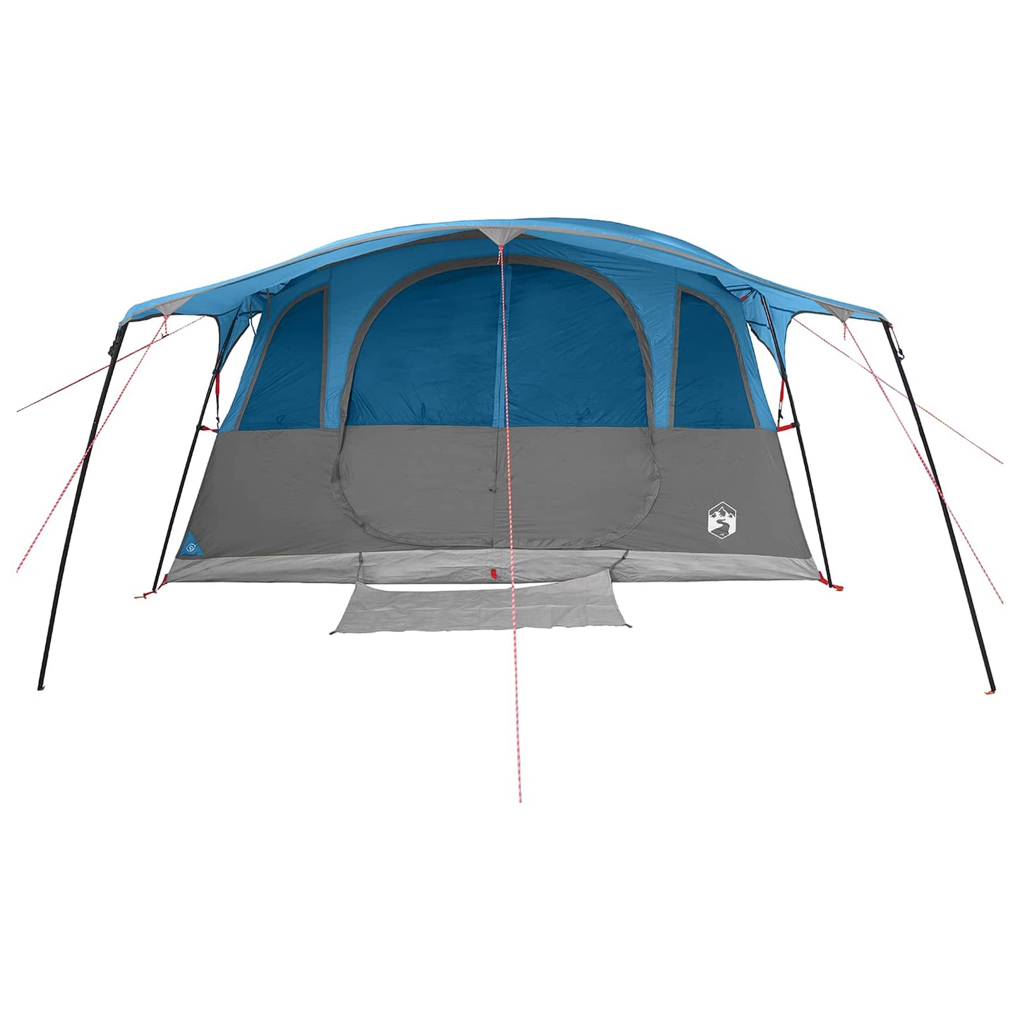 vidaXL Tunnel Tent Blue 366 x 244 x 198 cm Polyester and Steel