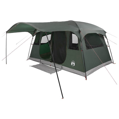 vidaXL Tunnel Tent Army Green 366 x 244 x 198 cm Polyester and Steel