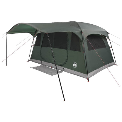 vidaXL Tunnel Tent Army Green 366 x 244 x 198 cm Polyester and Steel