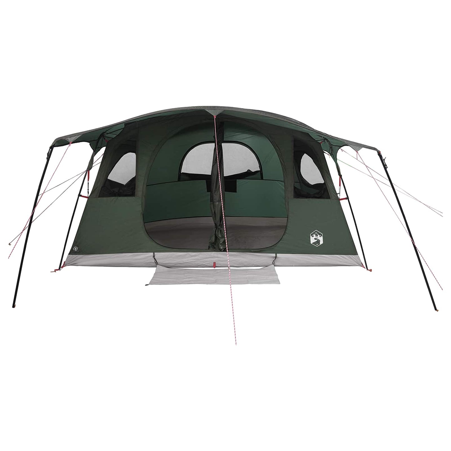vidaXL Tunnel Tent Army Green 366 x 244 x 198 cm Polyester and Steel