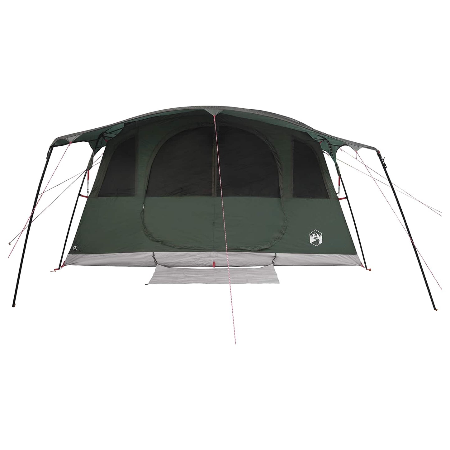 vidaXL Tunnel Tent Army Green 366 x 244 x 198 cm Polyester and Steel