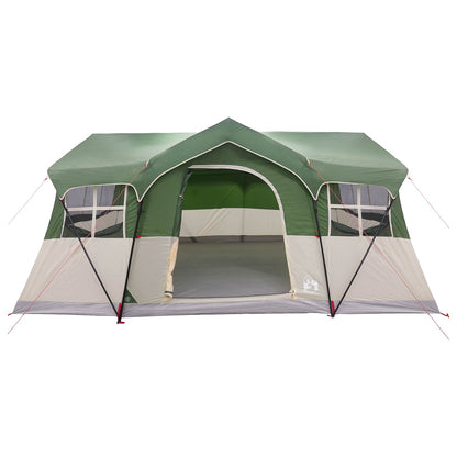 vidaXL Family Tent Green 487 x 340 x 216 cm Polyester and Steel