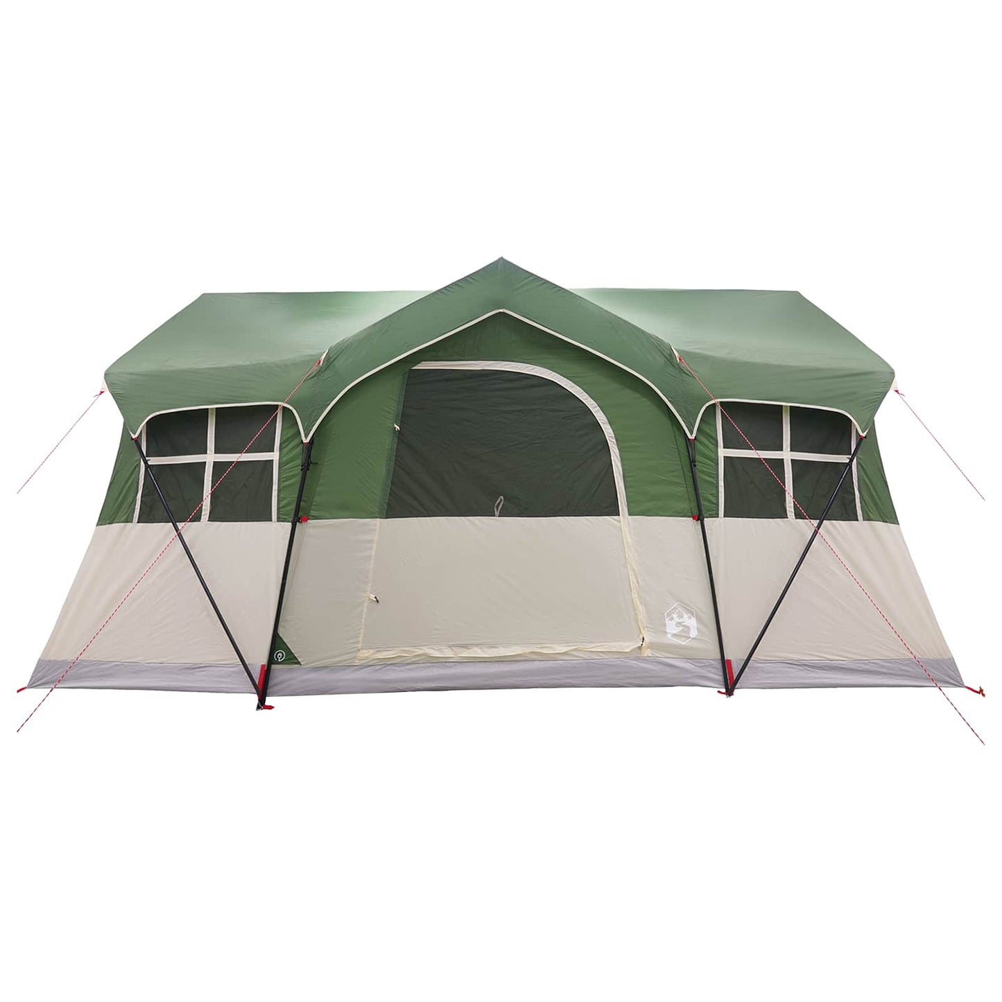 vidaXL Family Tent Green 487 x 340 x 216 cm Polyester and Steel