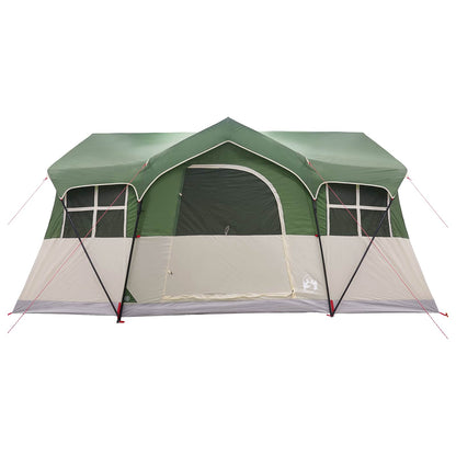 vidaXL Family Tent Green 487 x 340 x 216 cm Polyester and Steel
