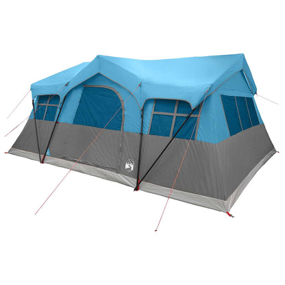 vidaXL Family Tent Blue 487 x 340 x 216 cm Polyester and Steel