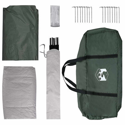 vidaXL Family Tent Army Green 487 x 340 x 216 cm Polyester and Steel