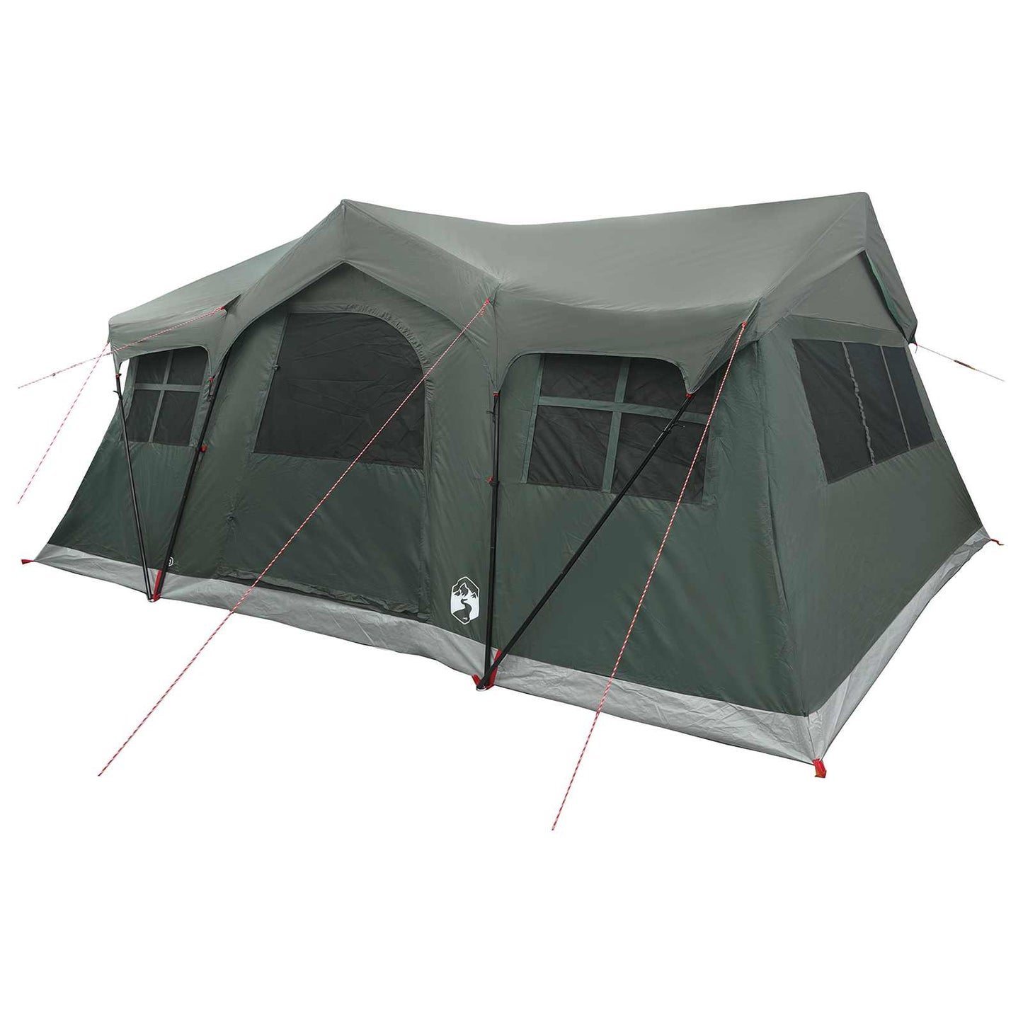 vidaXL Family Tent Army Green 487 x 340 x 216 cm Polyester and Steel
