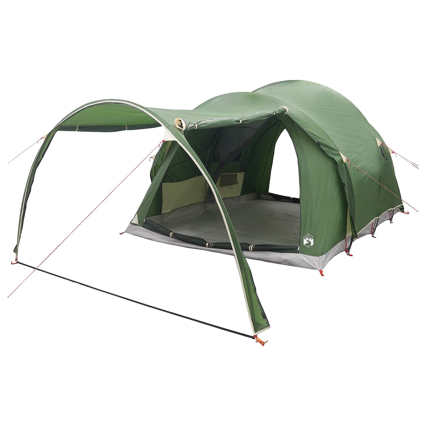 vidaXL Tunnel Tent Green 370 x 275 x 210 cm Polyester and Steel