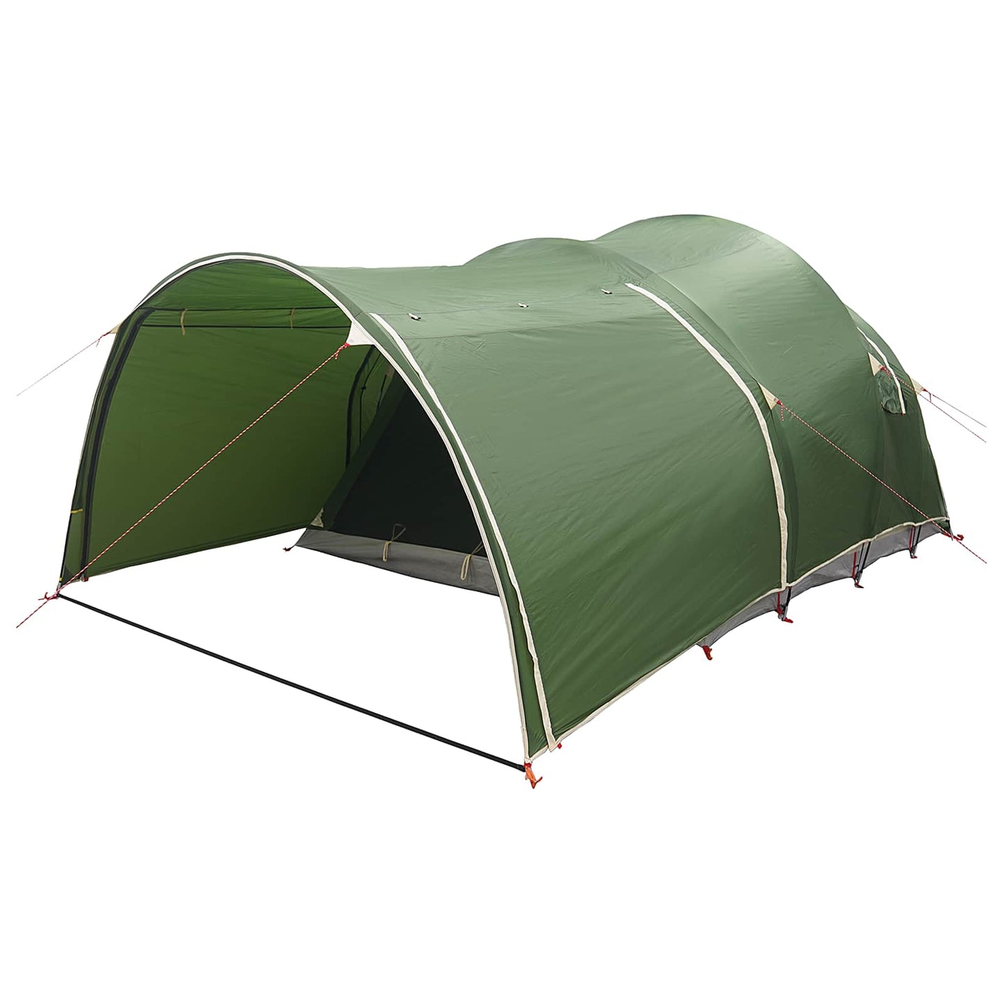 vidaXL Tunnel Tent Green 370 x 275 x 210 cm Polyester and Steel