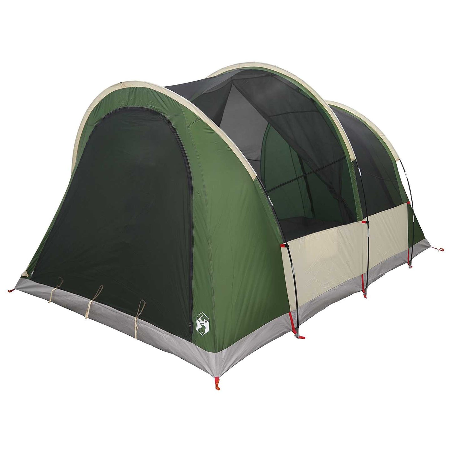 vidaXL Tunnel Tent Green 370 x 275 x 210 cm Polyester and Steel