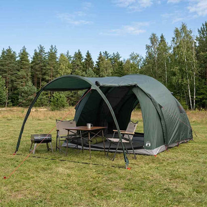 vidaXL Tunnel Tent Army Green 370 x 275 x 210 cm Polyester and Steel
