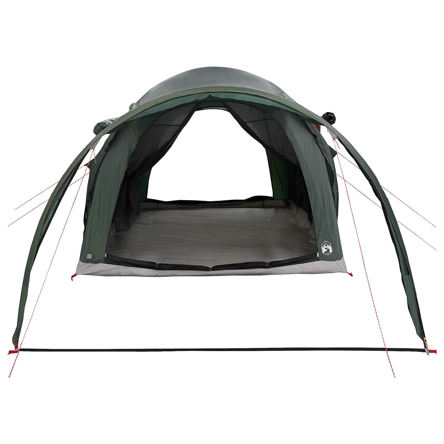 vidaXL Tunnel Tent Army Green 370 x 275 x 210 cm Polyester and Steel