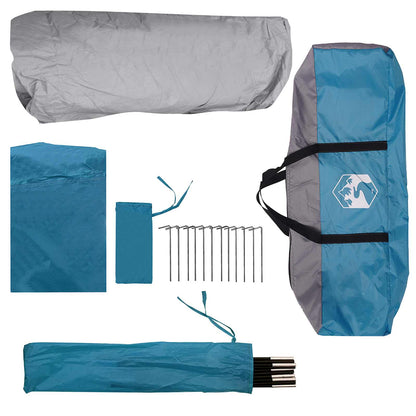 vidaXL Instant Tent Blue 365 x 280 x 200 cm Polyester and Steel