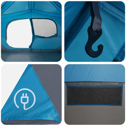 vidaXL Instant Tent Blue 365 x 280 x 200 cm Polyester and Steel