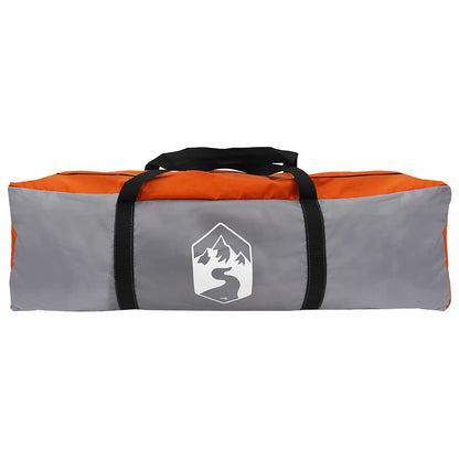 vidaXL Instant Tent with Roof Grey and Orange 365 x 280 x 200 cm