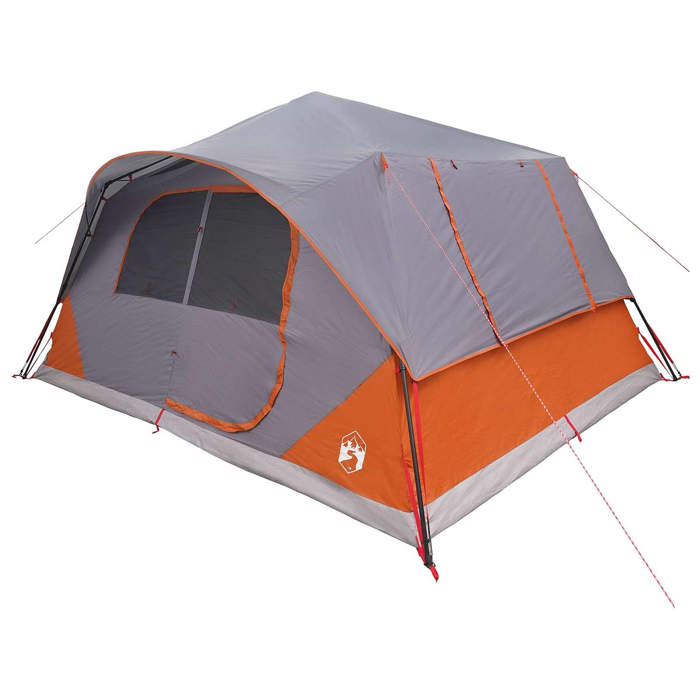 vidaXL Instant Tent with Roof Grey and Orange 365 x 280 x 200 cm