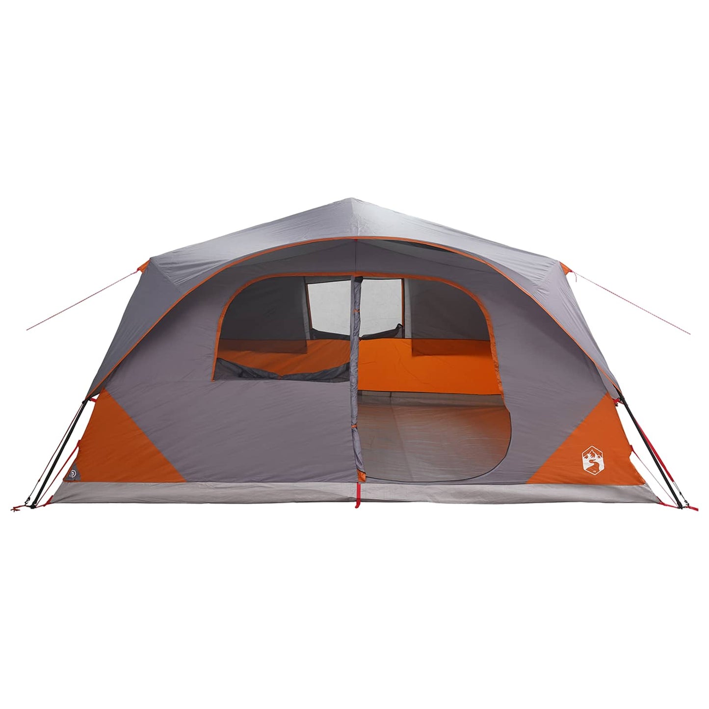 vidaXL Instant Tent with Roof Grey and Orange 365 x 280 x 200 cm