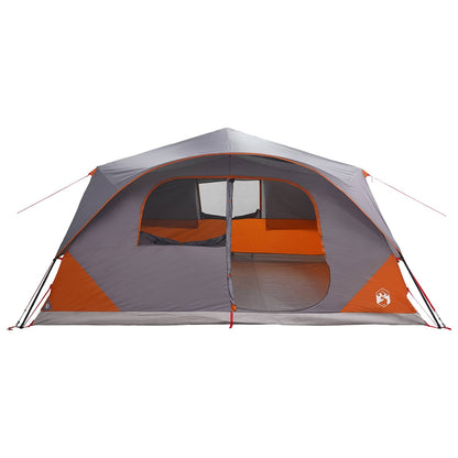 vidaXL Instant Tent with Roof Grey and Orange 365 x 280 x 200 cm
