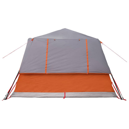 vidaXL Instant Tent with Roof Grey and Orange 365 x 280 x 200 cm