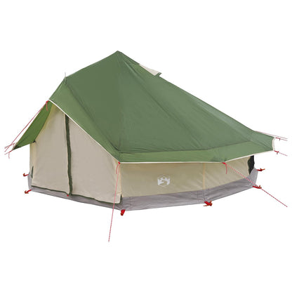 vidaXL Tipi Tent Green 700 x 700 x 395 cm Polyester and Steel