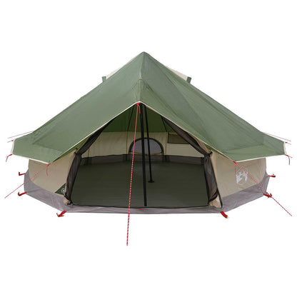 vidaXL Tipi Tent Green 700 x 700 x 395 cm Polyester and Steel