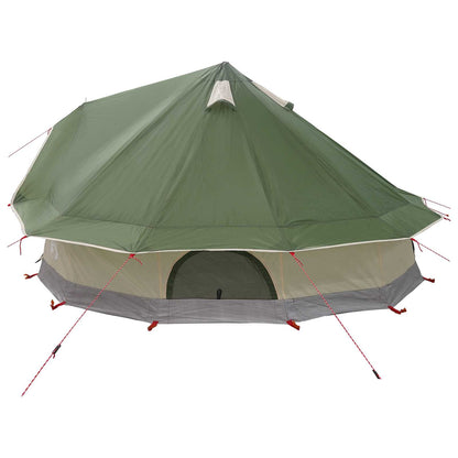 vidaXL Tipi Tent Green 700 x 700 x 395 cm Polyester and Steel