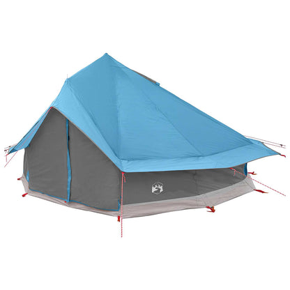 vidaXL Tipi Tent with Roof Blue 700 x 700 x 395 cm Polyester and Steel