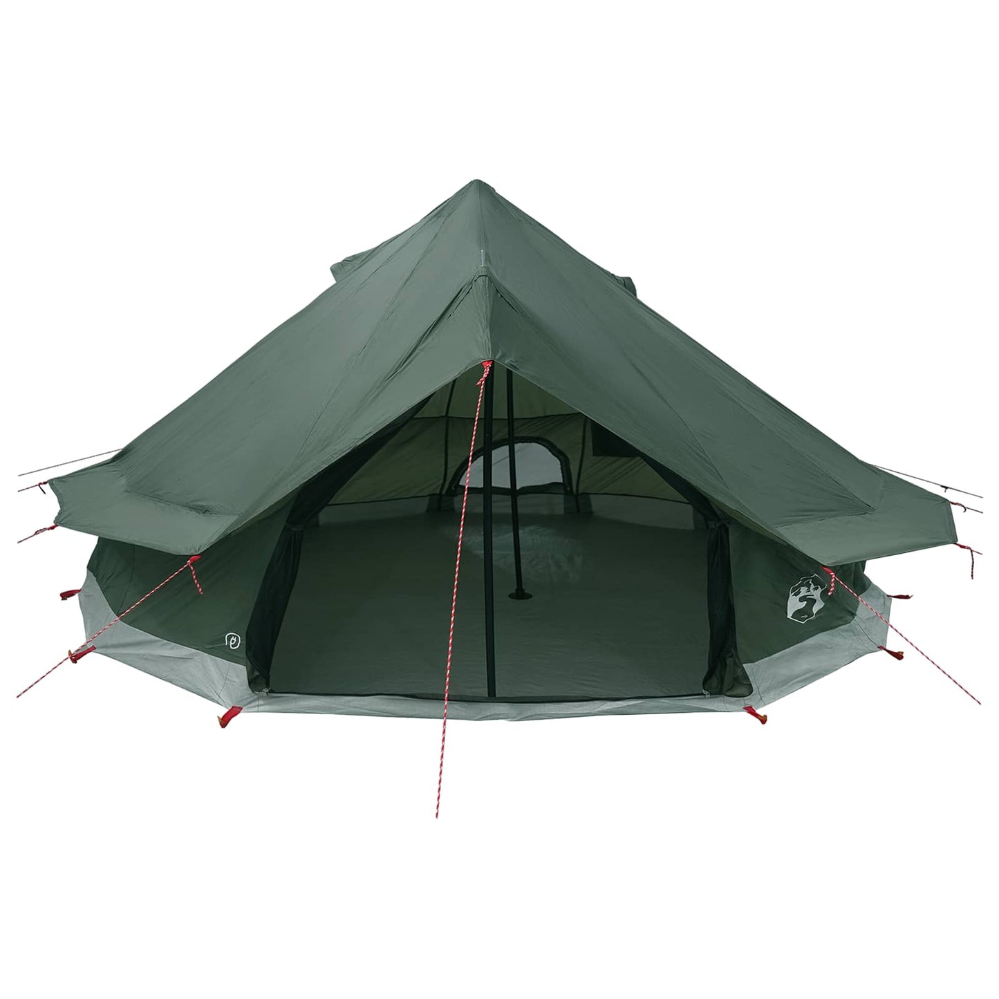 vidaXL Tipi Tent Army Green 700 x 700 x 395 cm Polyester and Steel