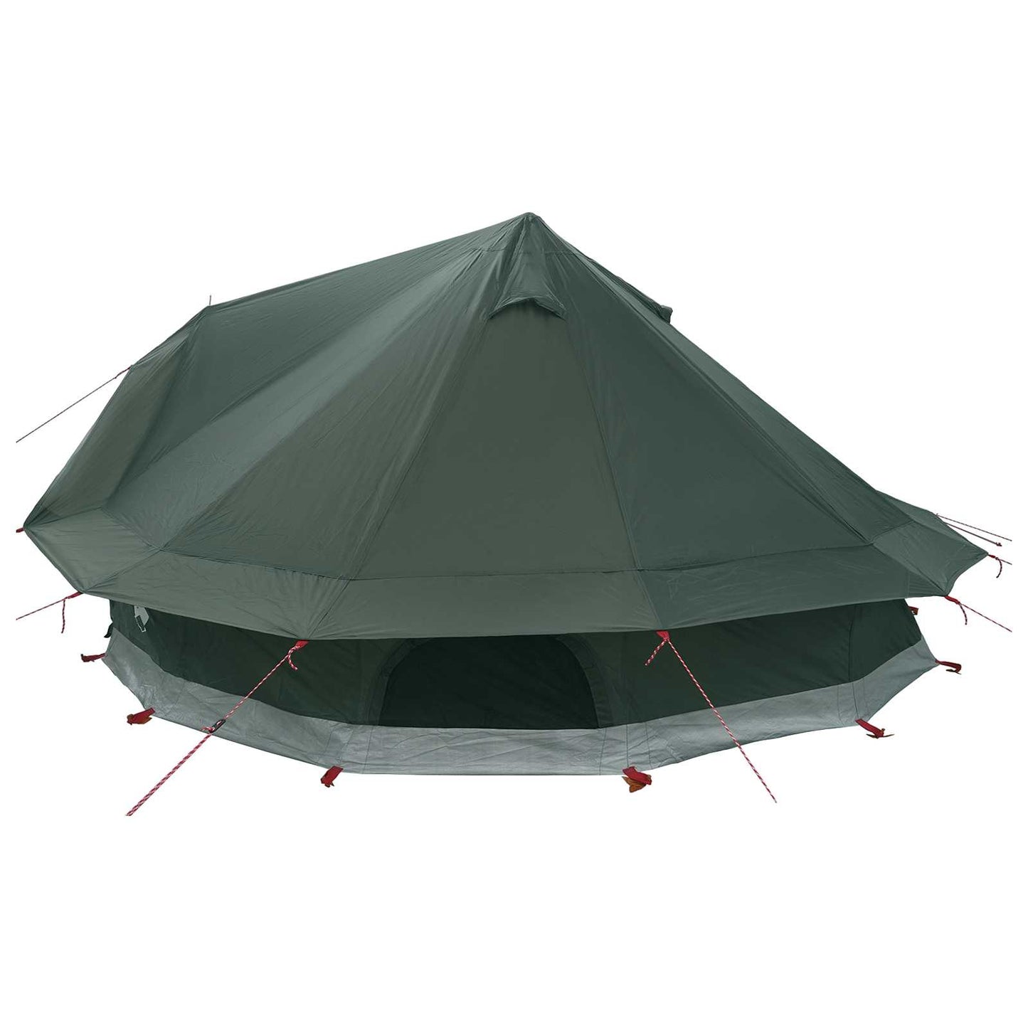 vidaXL Tipi Tent Army Green 700 x 700 x 395 cm Polyester and Steel