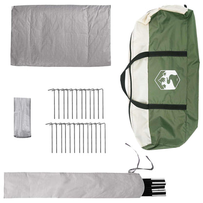 vidaXL Tipi Tent Green 800 x 800 x 430 cm Polyester and Steel