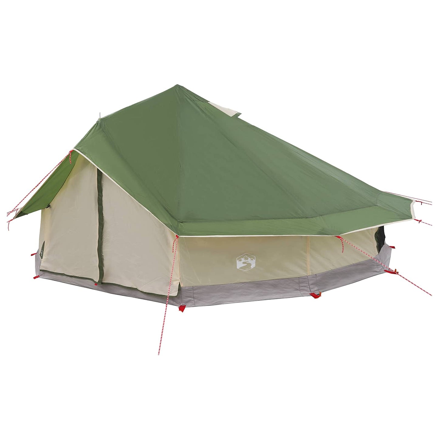 vidaXL Tipi Tent Green 800 x 800 x 430 cm Polyester and Steel